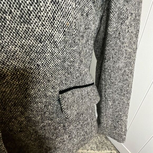 Vintage Hunt Club Women’s 6 Grey Wool Blend Peacoat Blazer Jacket 3 Button - Picture 5 of 16